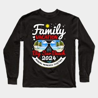 Big Sur Beach California Vacation 2024 Family Matching Group Long Sleeve T-Shirt